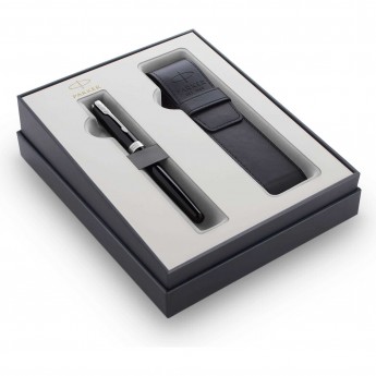 Набор PARKER SONNET GIFT 20 BLACK CT с перьевой ручкой и чехлом Набор PARKER SONNET GIFT 20 BLACK CT с перьевой ручкой и чехлом