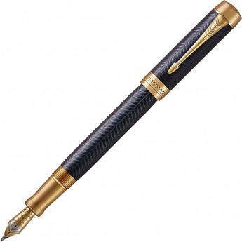 Ручка перьевая PARKER DUOFOLD PRESTIGE CENTENNIAL BLUE CHEVRON GT F
